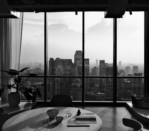 Ark private wealth office with city view